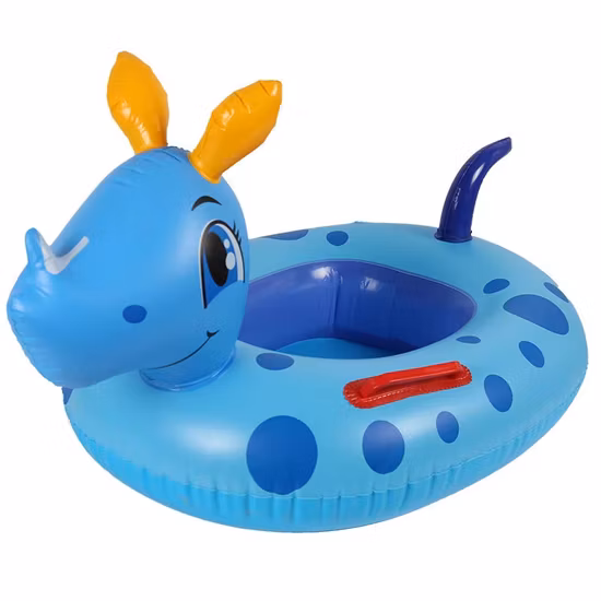 Nuovo anello da nuoto gonfiabile per sedile da nuoto per animali divertenti in PVC per bambini